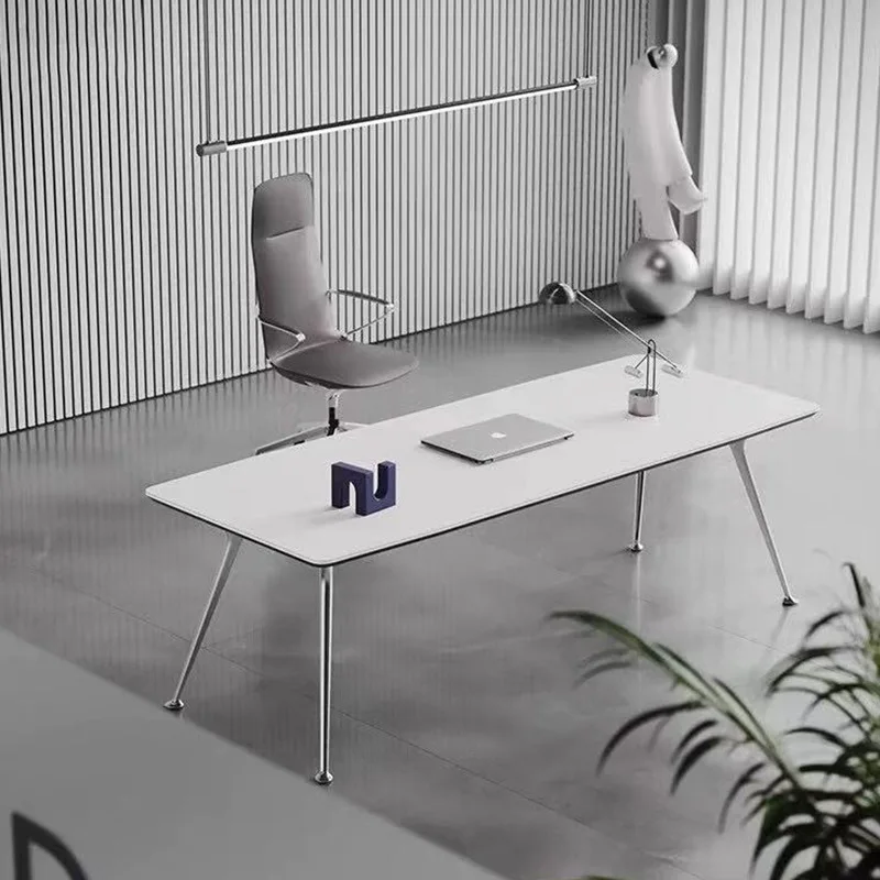 YJQ Boss Office Desk and Chair Combination Manager Supervisor President Simple Modern Office Single Desk and Chair