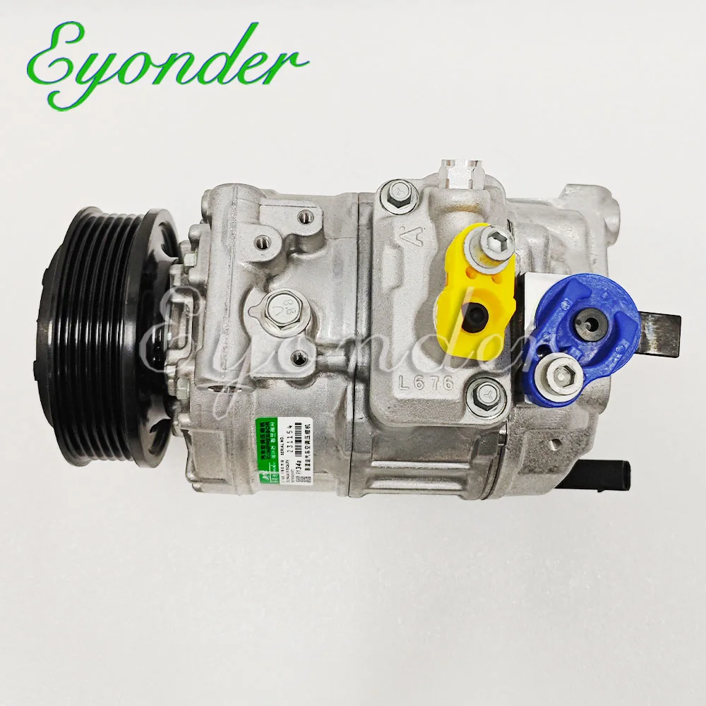A/C Compressor for Volkswagen TRANSPORTER T5 AMAROK 2.0 447150-2603 447150-2604 447150-2605 447150-2607 447150-6870 7E0820803J