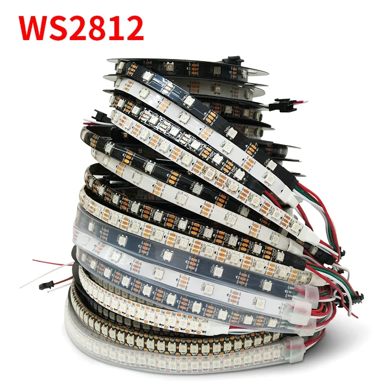 WS2812B WS2815 WS2811 RGB LED Strips Individually Addressable Pixels SMD5050 TV Tape Light IP30/65/67 DC5V DC12V Room Led Strip