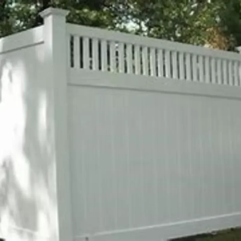 Hsj Long Service Life PVC Privacy Fence Vinyl White Fence for Park Fence Sample Available Spiked Decorative White Garden