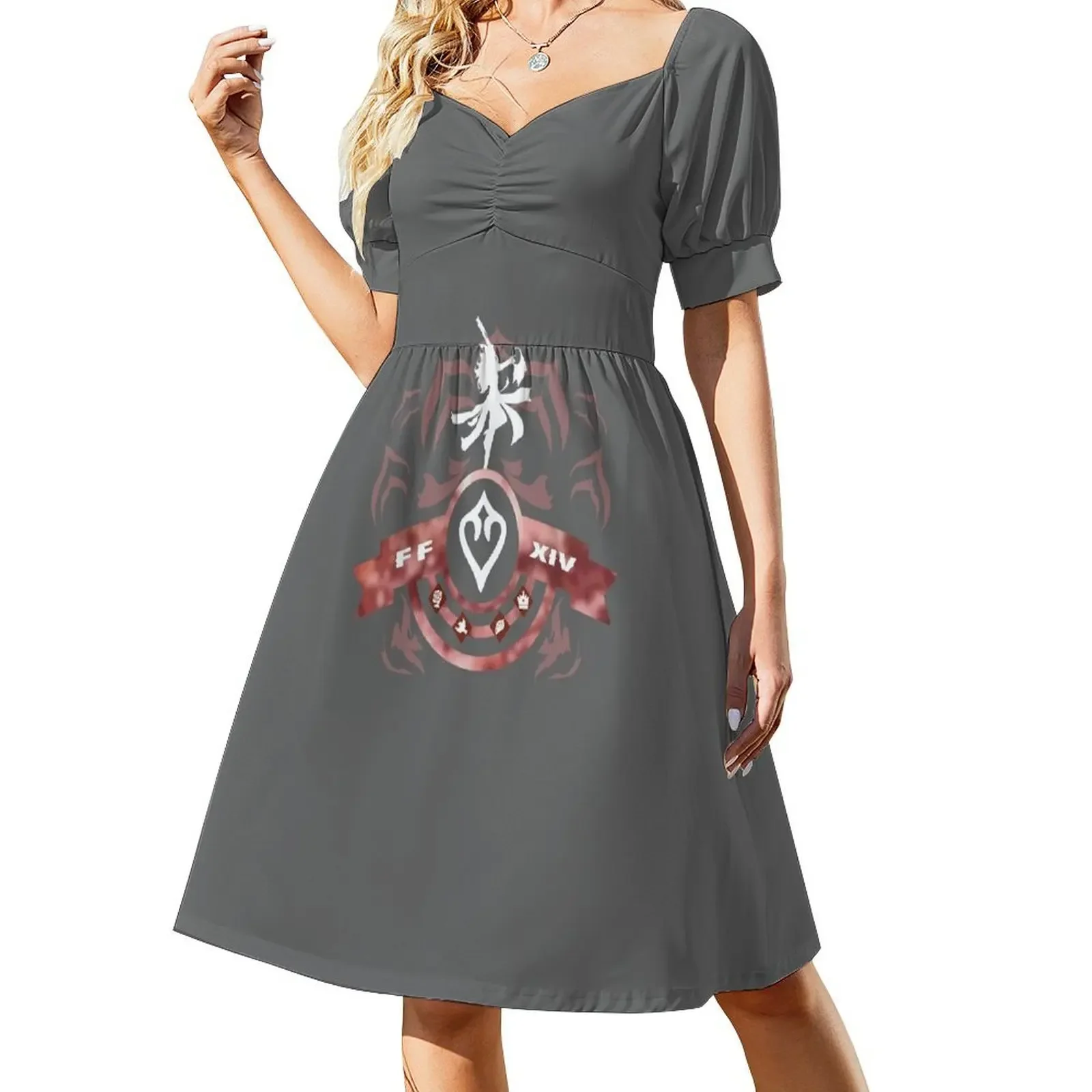 

FFXIV Dancer - Technical Step (Red & White) Sleeveless Dress womens dress dress for women 2025