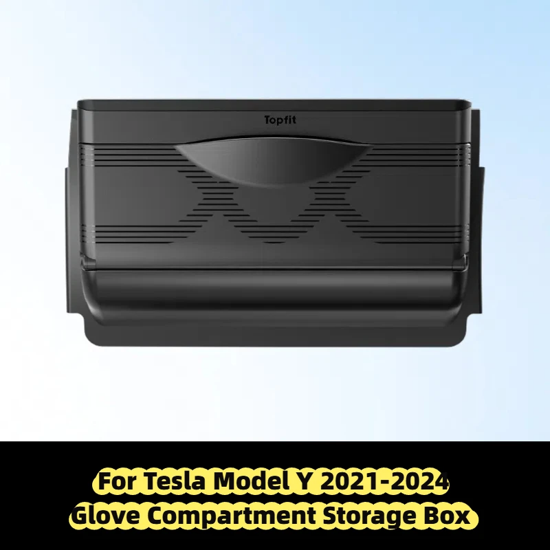 

Mini Glove Compartment Storage Box for Tesla Model Y 2021-2024 Driver Side Dashboard Phone Holder Eyeglass Case Car Accessories