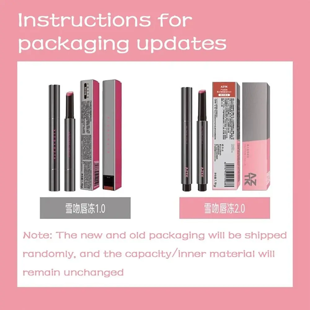 1 قطعة AZTK MELTYKISS جيلو ملمع الشفاه طبطب دائم ترطيب مائي مرآة أحمر الشفاه مقاوم للماء مثير غير عصا خطوط الشفاه