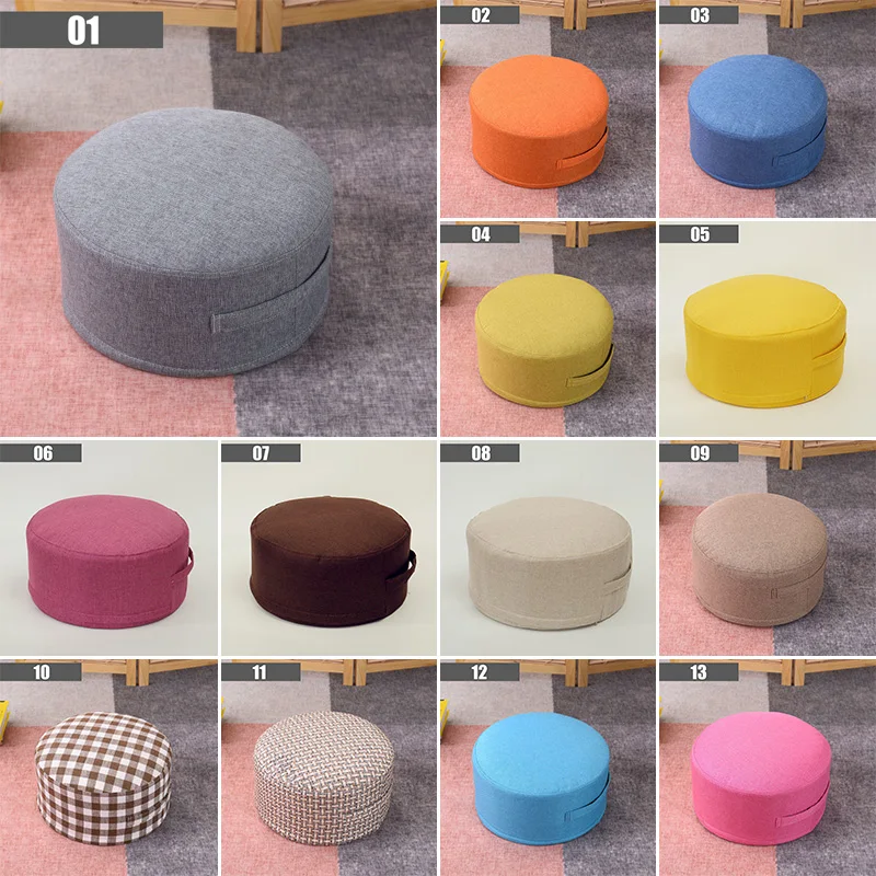 Meditation Cushion Tatami Cushion Cover Round Yoga Mat Floor Seat Pad Thicken Coffee Table Pouf Japanese Style Futon Home Decor