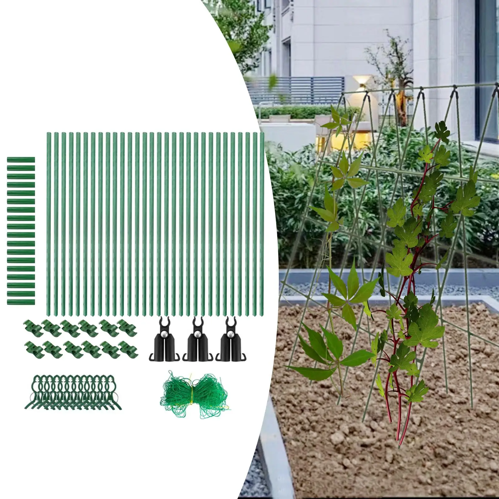 

Решетка огурца A Рама Садовая решетка для овощей Цветы Приподнятая кровать