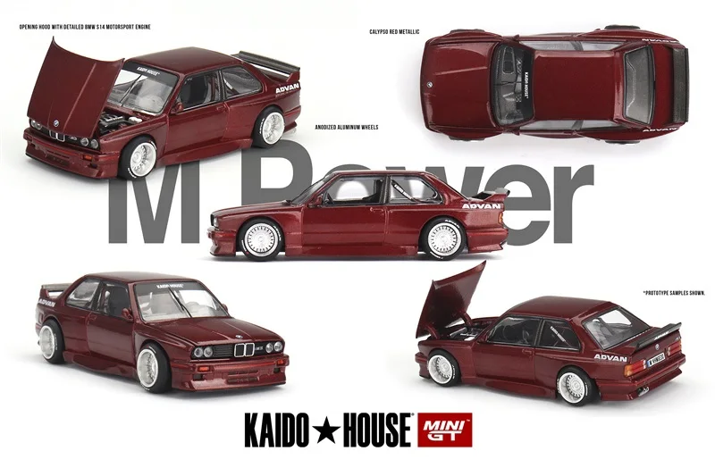 

(Предзаказ) Kaido House x MINI GT 1:64 м3 (E30) Kaido GT V1 литая модель автомобиля