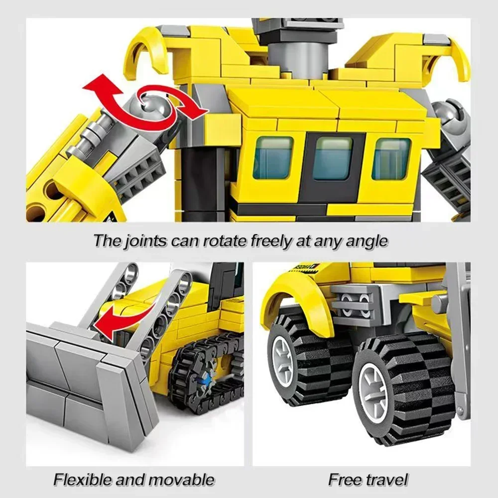 مجموعة نماذج روبوت هندسي من DIY Gear ألعاب مكعبات بناء الألغاز - مجموعة 8IN1 Combo ثلاثية الأبعاد، هدية عيد ميلاد مثالية للبنين والبنات