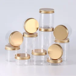 Wholese Plastic Jar PET Empty Cosmetic Mask Cream Wax Packaging Containers Pots with Lids Screw-on Refillable Balm Travel Bottle