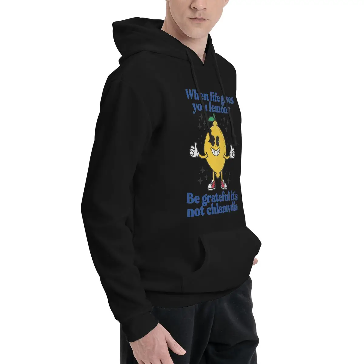 Lemons And Chlamydia Polyester Hoodie Men's Sweatershirt Warm Dif Colors Sizes