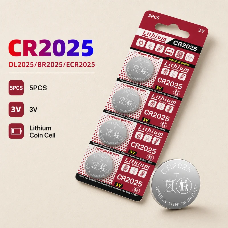 Coin Cell Battery CR2032 CR2025 CR2016 3V Button Cells 5-10PCS For Watch Toy Calculator Car Remote Keys Replacement Pack