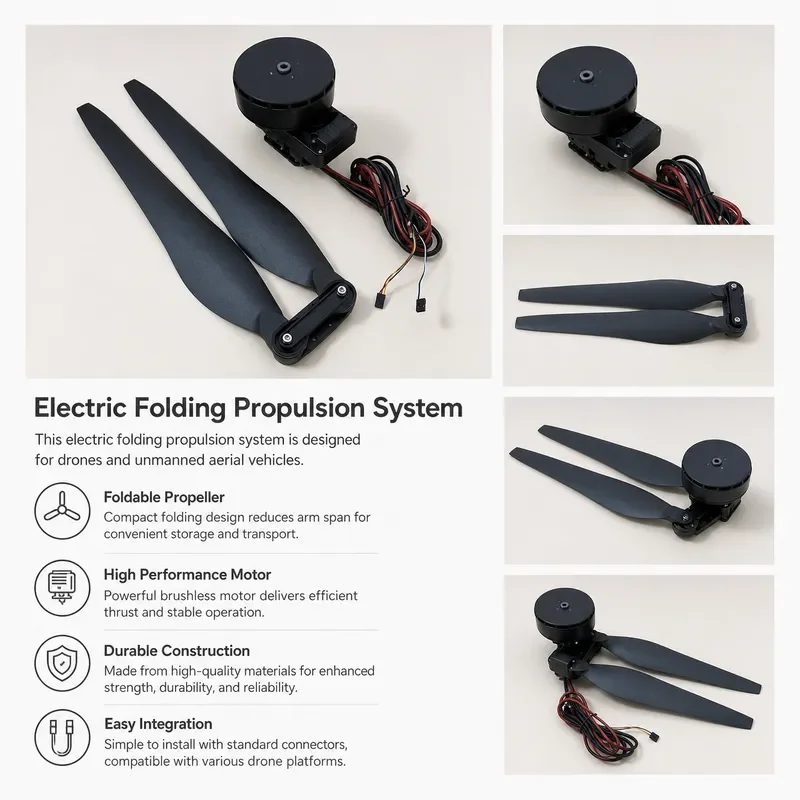 High Thrust 26kg Integrated Motor Power Kit 36190 Propeller Blade Set Replacement Spare Parts Compatible With Drone