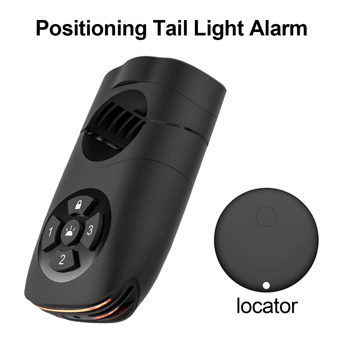 Bike Anti-Theft Alarm Tail Light, 110dB Siren, IP65, Mini Tracker, Brake Sensor, 4 Light Modes, Long Battery