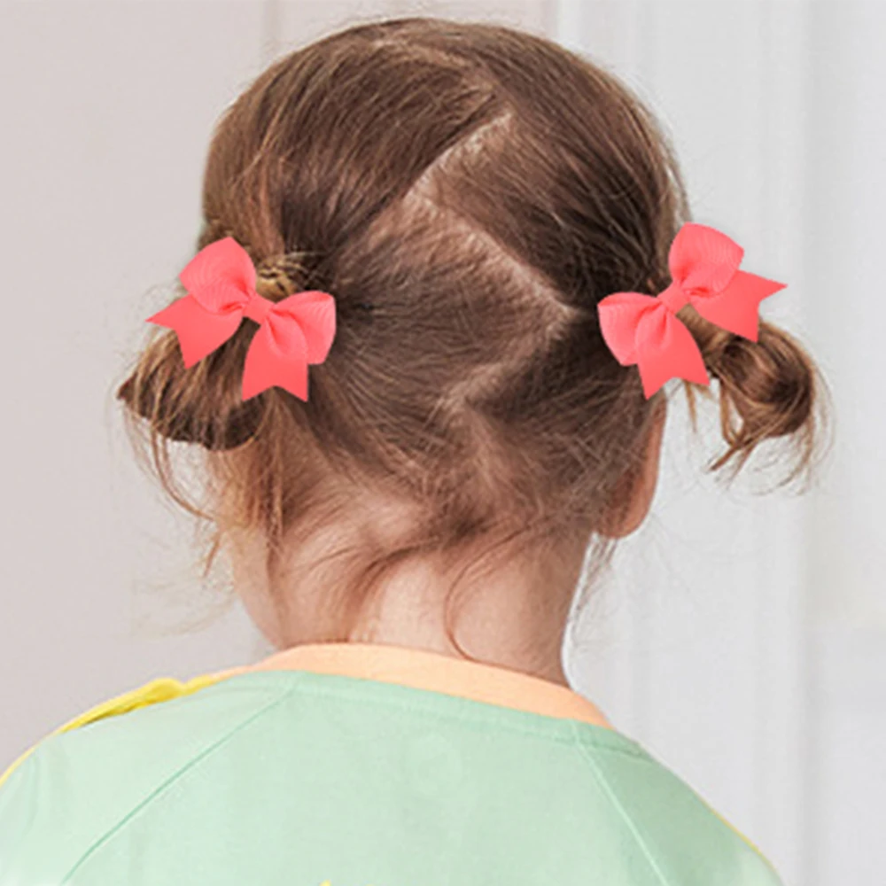 Horquillas de cinta de grogrén para niña y bebé, lazos para el pelo, pinzas para el pelo, accesorios para el cabello hechos a mano de Boutique,