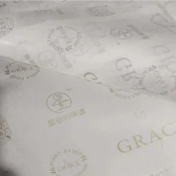 Papel de envolver con logotipo de la marca, papel de seda de tamaño personalizado con logotipo de la empresa, embalaje de regalo DIY, 50 piezas, 17g