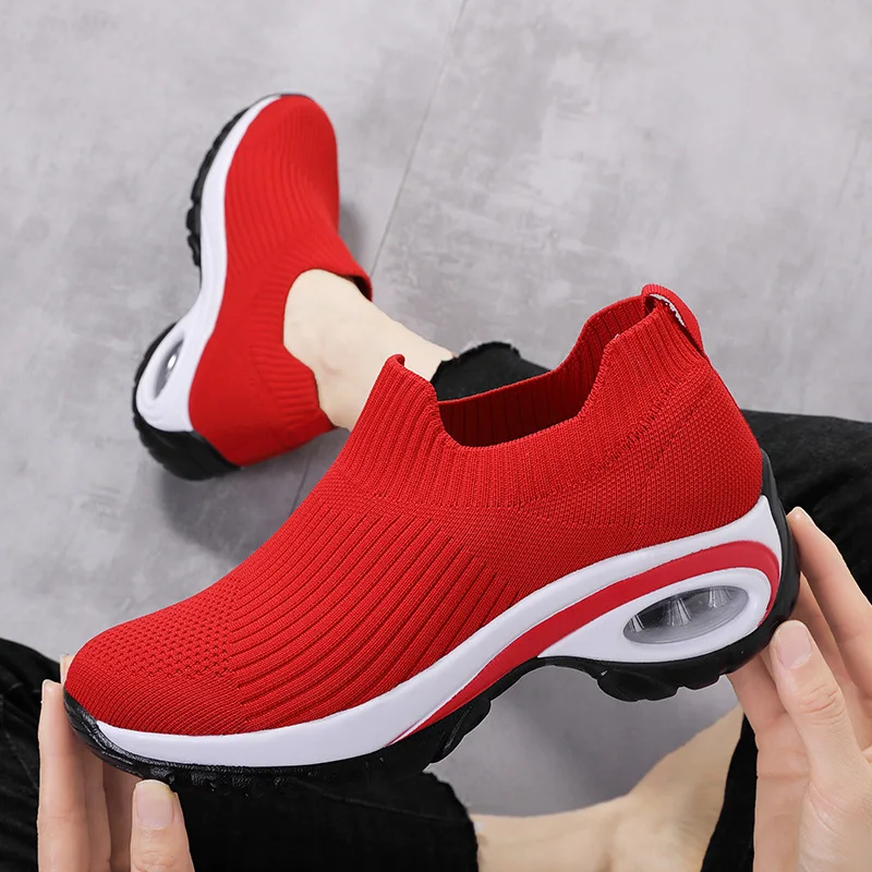 Shoes for Women Wedge Platform Sports Shoes for Women Fashion Casual Walking Shoes for Women Buffering Running Mesh Breathable