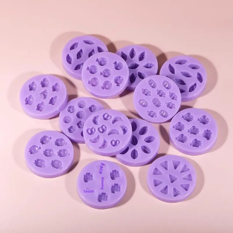 Mini Food Grade Silicone Mold Hamburger Cheese Bread Fries Shaped DIY Dropped Silicone Mold Handmade Decorating Jewelry Tool