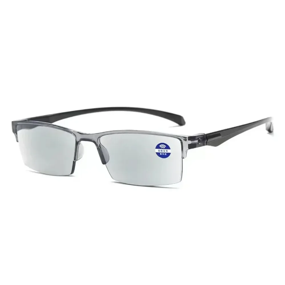 

Automatic Adjustment of Degree Rimless Reading Glasses Anti Blue Light Bifocal Far Near Magnification Eyewear Presbyopic Glasses