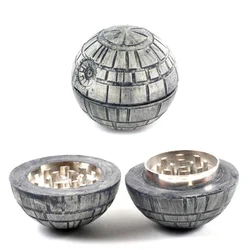 Cyberpunk Metal Tobacco Grinder 3 Layers Herbal Pokeball Ball Spice Crusher 50mm Smoke Coffee Herb Muller Cigarette Accessories