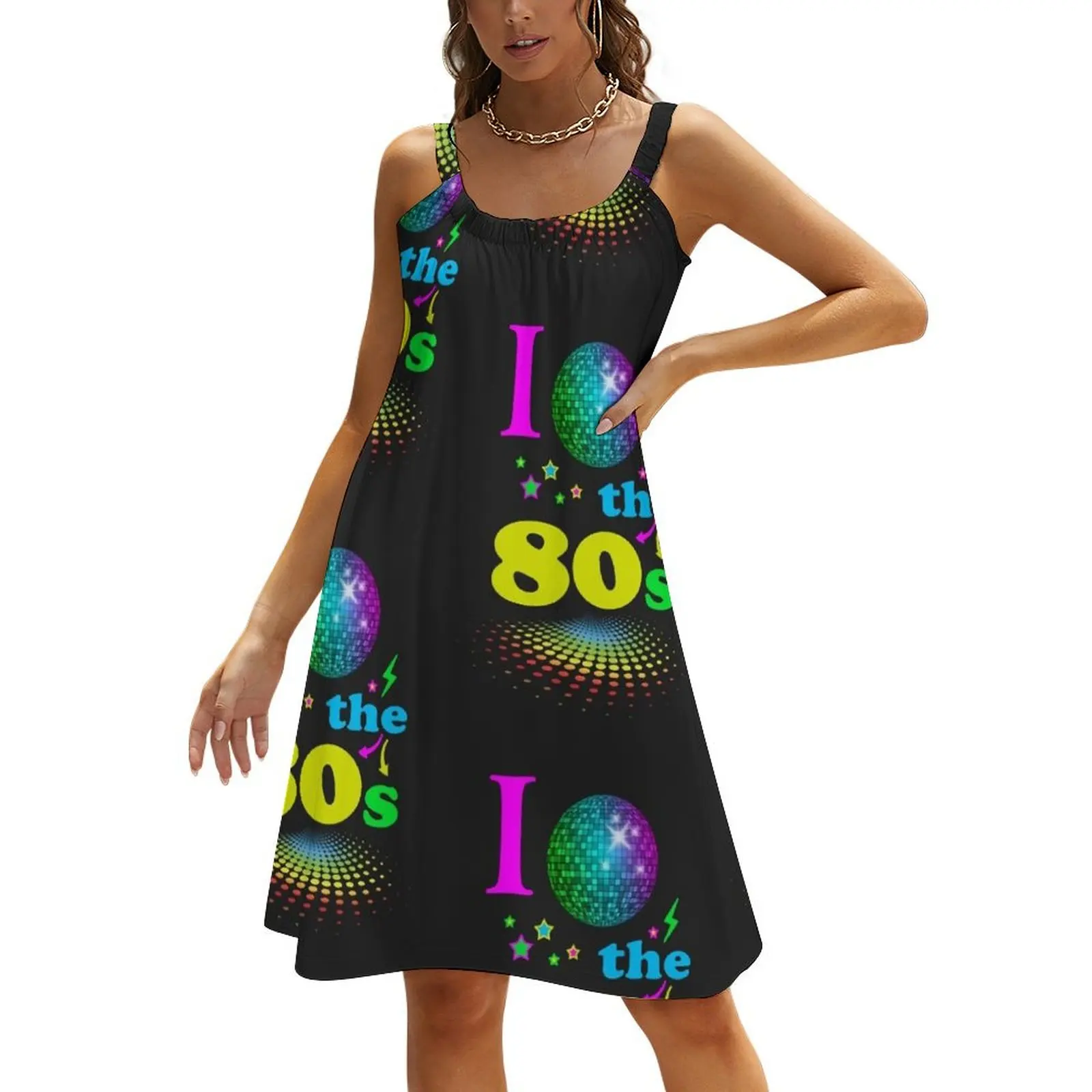 

I Love The 80's eighties Beach Sling Skirt sexy short dresses daring elegant party dresses for women 2024