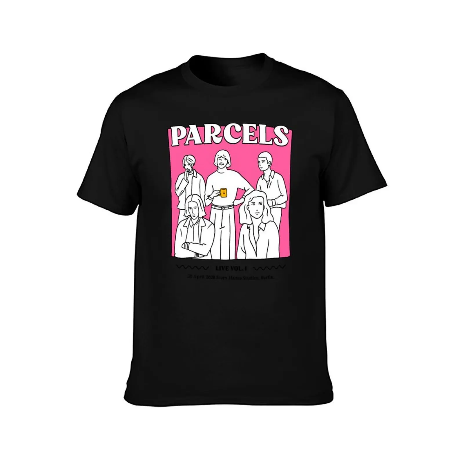 Parcels Vol. 1 Live from Berlin T-Shirt Summer Casual Cotton Tee Oversized Streetwear Tops Vintage Graphic Print 100% Cotton