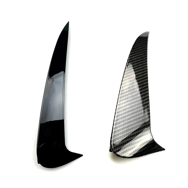 Rear Bumper Splitter Spoiler For Mercedes Benz C-Class Coupe C205 AMG 2 Doors Car Glossy Carbon Side Air Outlet Cover Vent Trim