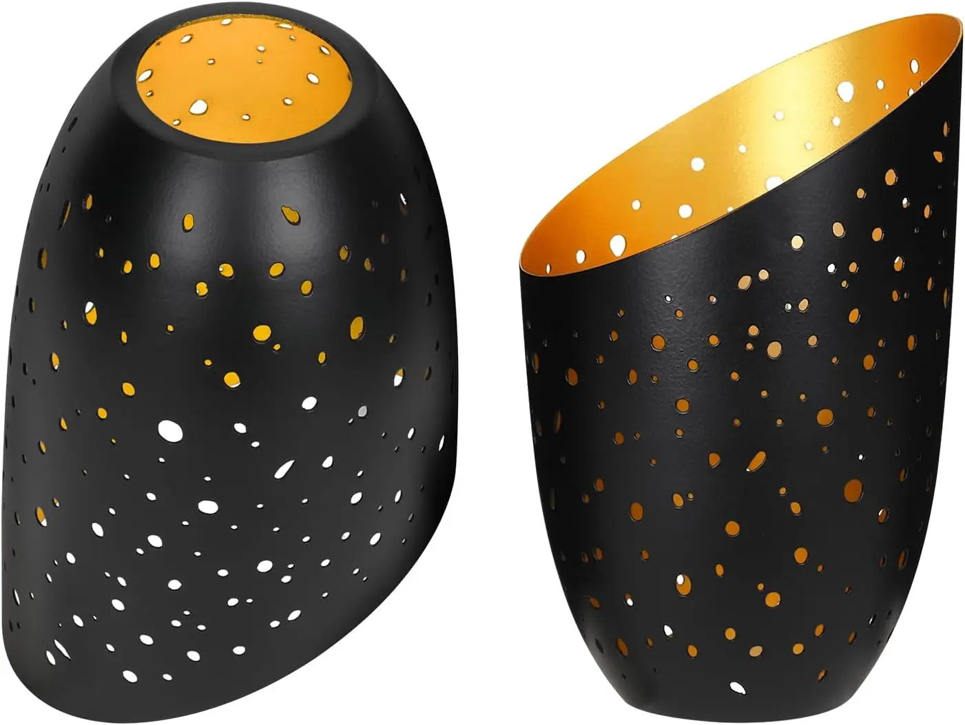 

Набор из 2 маленьких металлических абажуров для торшера, 5,9 дюйма (15 см) высотой x 4,7 дюйма (12 см) в диаметре x 1,65 дюйма (4,2 см) для крепления, для напольных ламп типа «торшер»