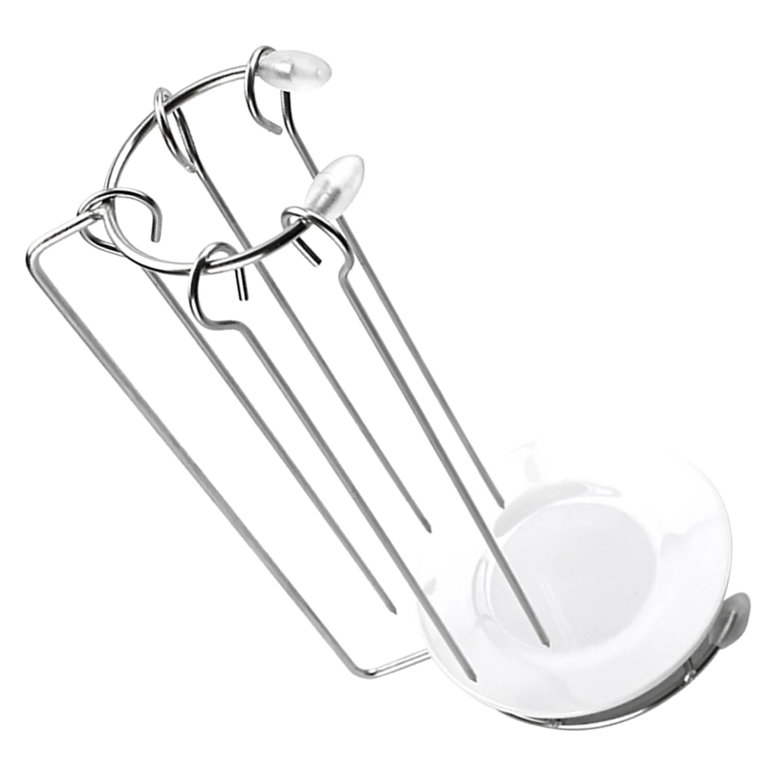 

1 set 1 Set Stainless Steel Hanging For Grilling Kebabs Bbq Skewer Stand Drip Tray Portable Detachable Grill Accessory Barbecue