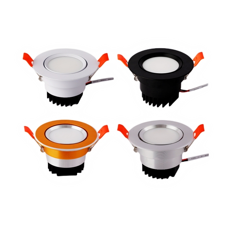  Embedded dimmable COB spotlights LED downlights 5W 7W 9W 12W 15W 18W Living room bedroom supermarket AC85-260V indoor lighting