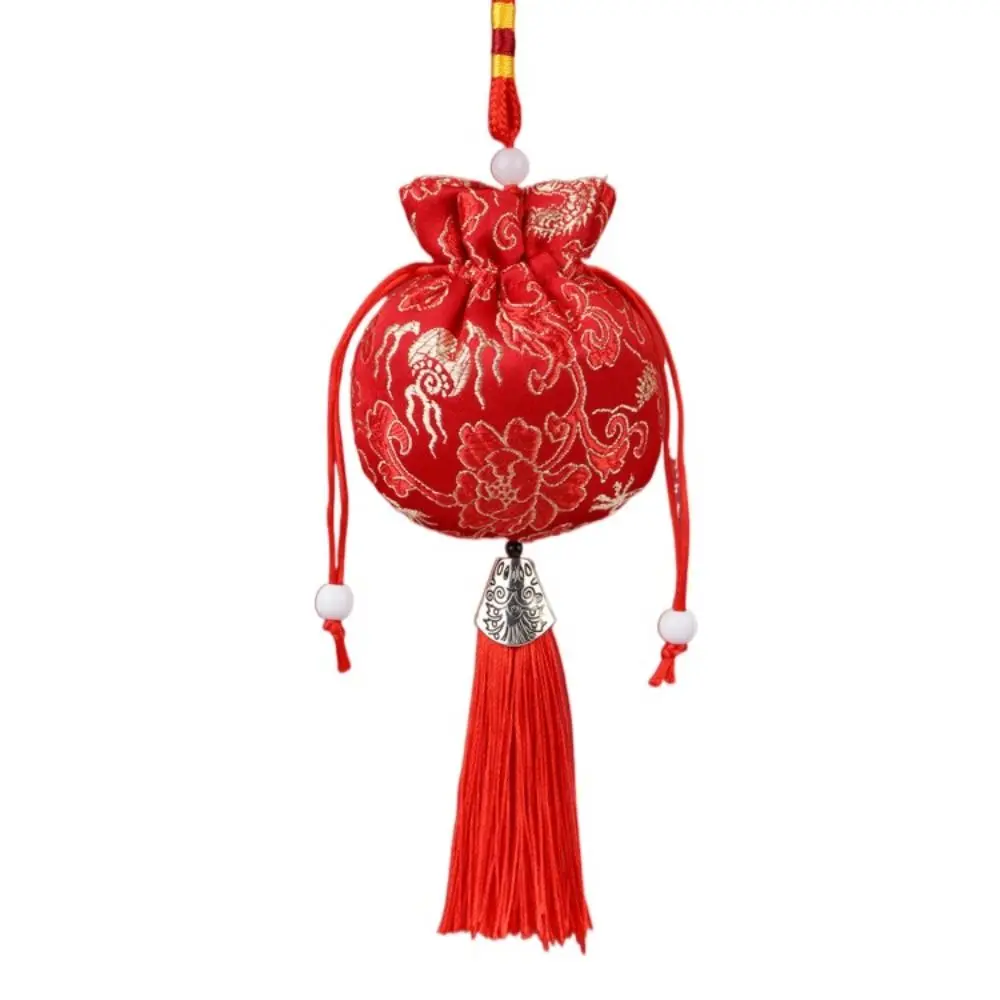 Smooth Flower Women Sachet Embroidery Hanging Jewelry Storage Bag Bedroom Decoration Pendant Jewelry Packaging Children