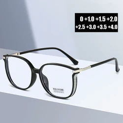 Oversized Ladies Reading Glasses Fashion Trend Sqaure Frame Anti Blue Light Presbyopia Eyewear Finished Prescription Far Sight