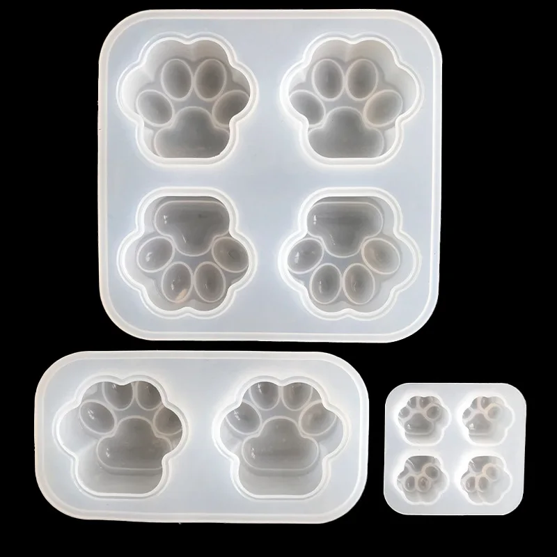 Cat's Paw Jelly Pudding Silicone Mold Cute Cat's Paw Mold DIY Dripping Table Decoration Modeling Silicone Moulds