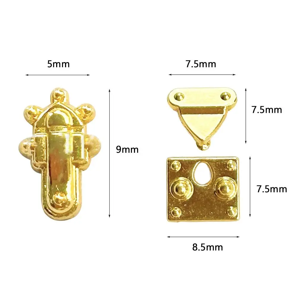 하이 퀄리티 미니 금속 공예 잠금 장치, 멀티 컬러 DIY 수동 가방 잠금 버클, DIY 인형 액세서리, 5 개, 10 개