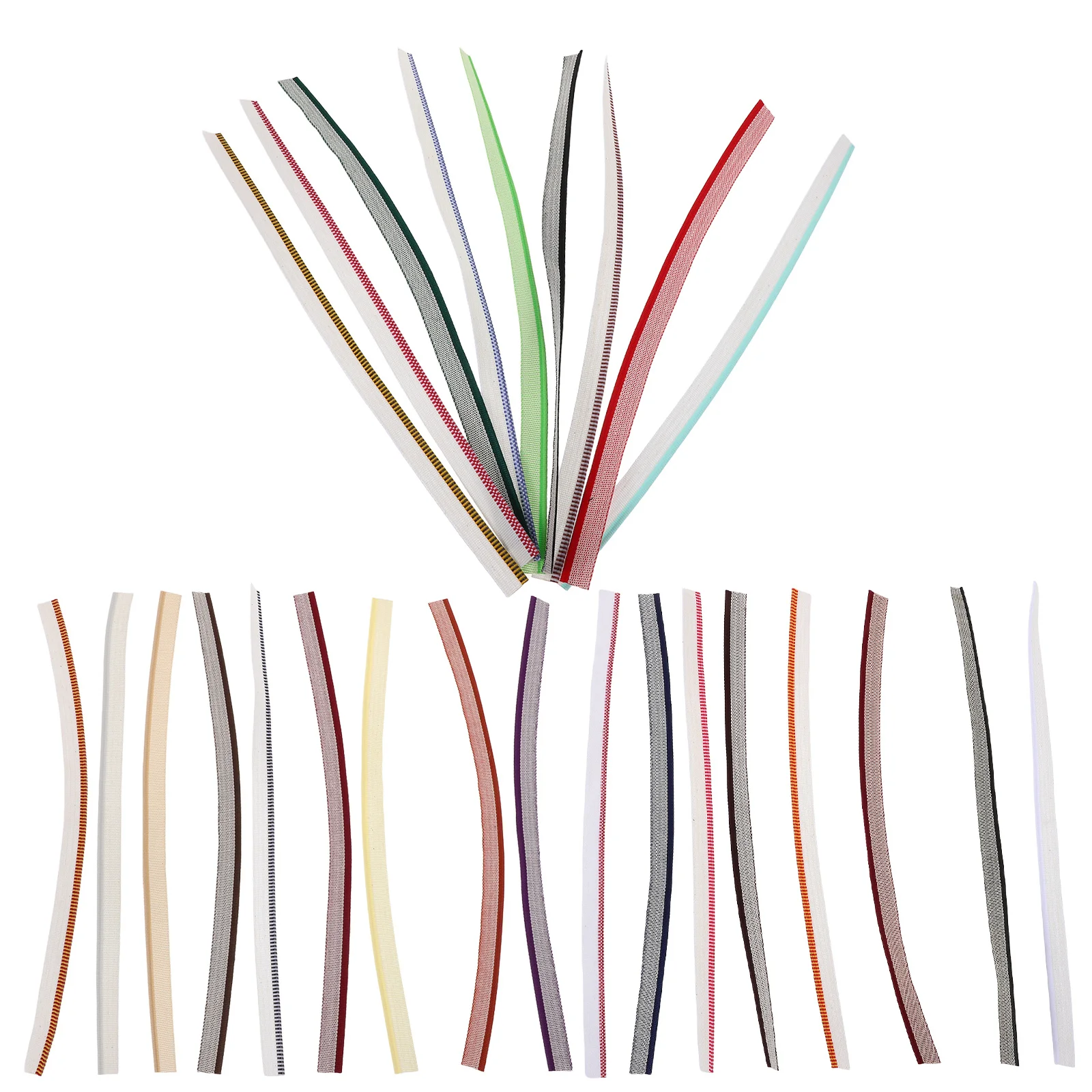 26 قطعة مواد تجليد الكتب عصابات 11.8 بوصة نسيج ناعم DIY بها بنفسك مجلة ألبوم الحرفية ملزمة طقم تصليح عقال ملزمة #3