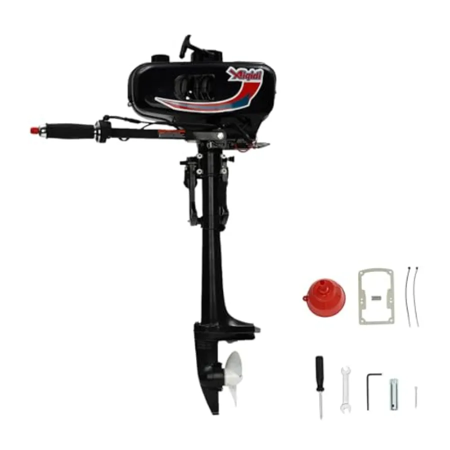 

2 Stroke 3.5HP Outboard Motor 1450W Fishing Boat Engine with CDI System Water Cooling System for Inflatable Boats Fishing Boats