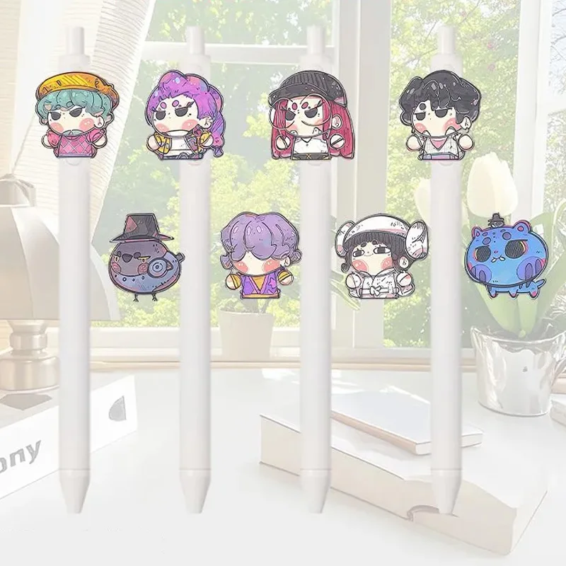 K البوب أنيمي جل أقلام الاطفال الكتابة القلم طالب العودة إلى المدرسة مكتب الكرتون الشكل القرطاسية صندوق أعمى سلاسل المفاتيح الأطفال هدية