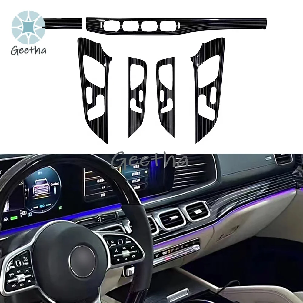

For Auto Interior Piano Paint Style Panel Car Door Dashboard Decorative Trim For Mercedes-Benz GLE GLS W167