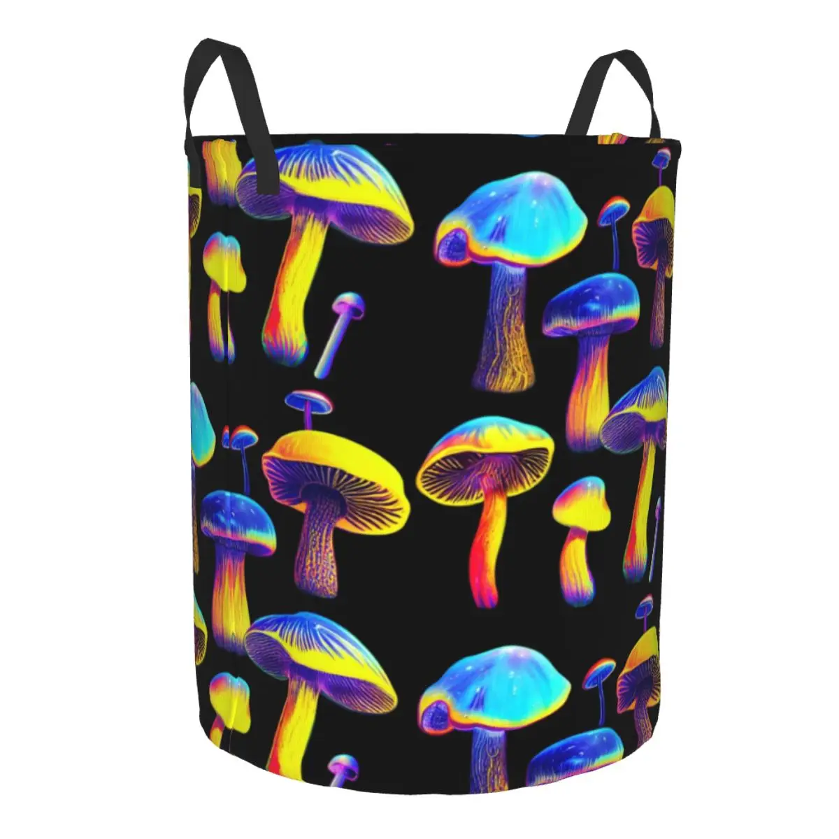 Psychedelic Magic Mushrooms Laundry Basket Collapsible Clothes Toy Hamper Storage Bin for Kids Nursery