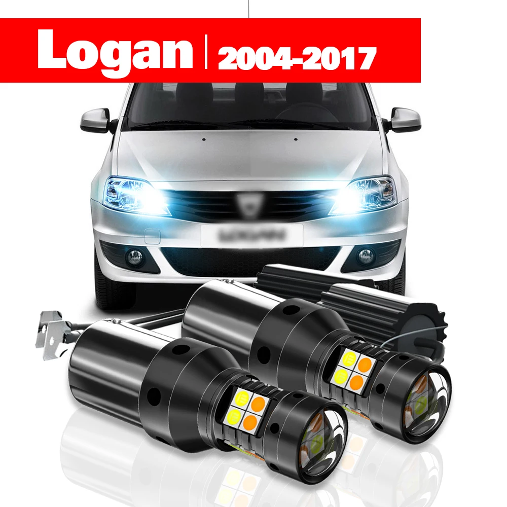 

Для Dacia Logan 2004-2017: 2 шт. светодиодных двухрежимных поворотников + дневные ходовые огни (ДХО) 2010 2011 2012 2013 2014 2015, аксессуары