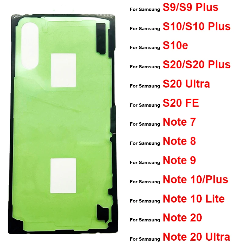 Back Battery Sticker Adhesive For Samsung S9 S10 S10e S20 Plus Ultra Fe Note 20 10 9 8 7 Waterproof Housing Cover Glue Tape