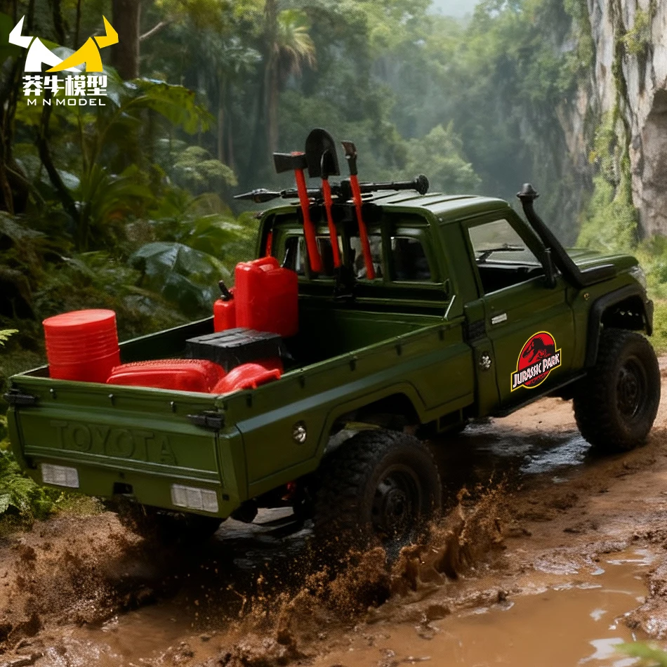 Mn modelo 1/12 4x4 rc escalada off-road carro dinossauro pá caixa de ferramentas veículo todo terreno caminhão rock crawler modelo brinquedo para adulto