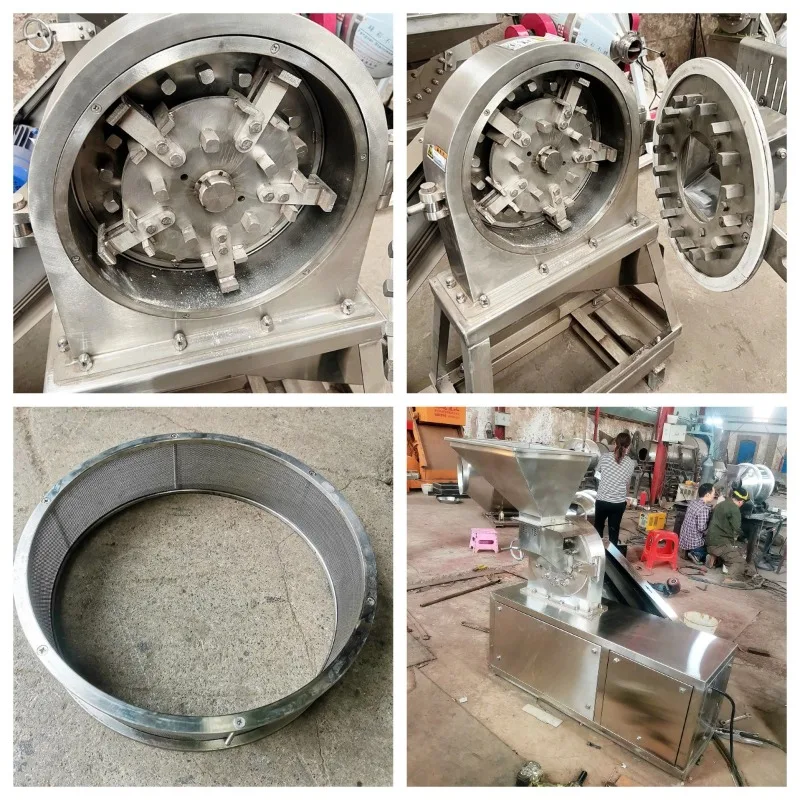 304 stainless steel tooth claw crusher, dust-free self-priming rice mill
