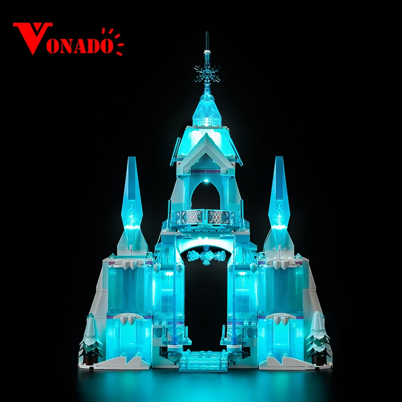 Vonado 5V LED Light 43244 Set Suitable for Elsa's Ice Palace Block Gift (Lighting Accessories Only)