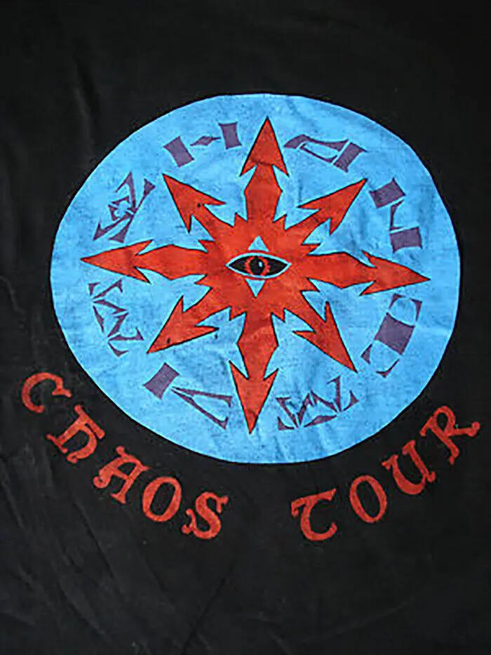 Rare HAWKWIND - CHAOS TOUR Unisex All size black Shirt ND1861