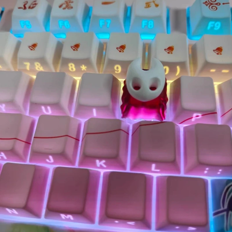 Artisan Hollow Knight Keycap - Chaveiro de resina 3D feito à mão, teclado mecânico personalizado, presente para jogador, o melhor presente para um amigo