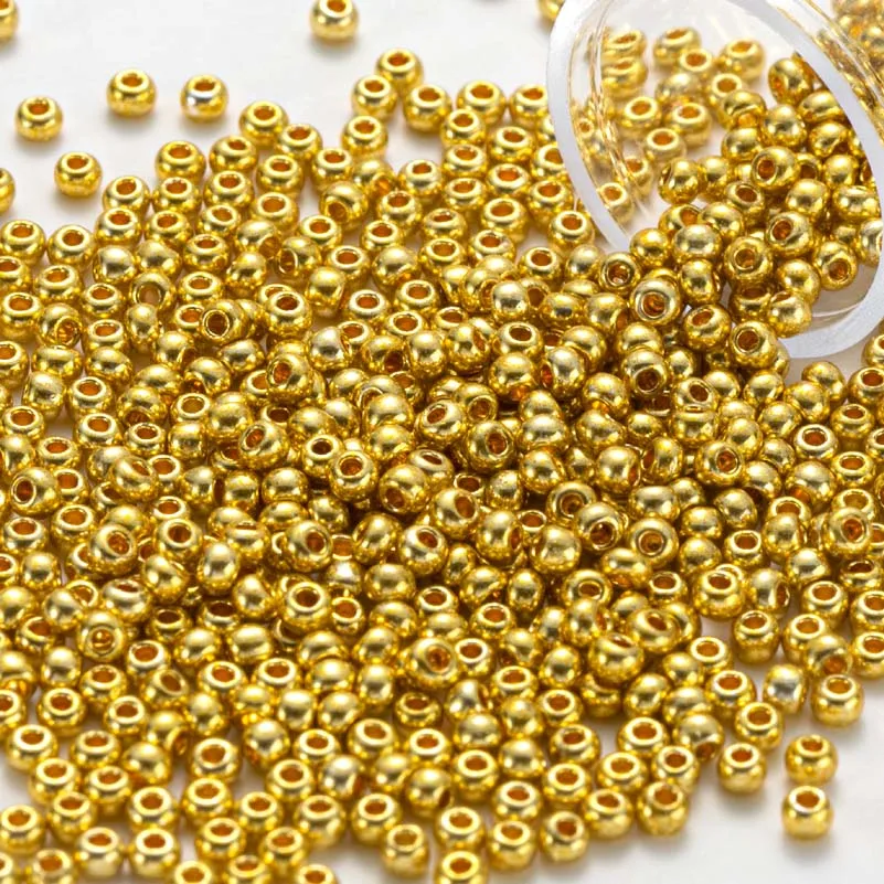 Japanese TAO Beads Metallic Color 2MM Round Glassy Beads 10g/20g/30g For DIY Handmade Jewelry Craft Beading  Making Weav