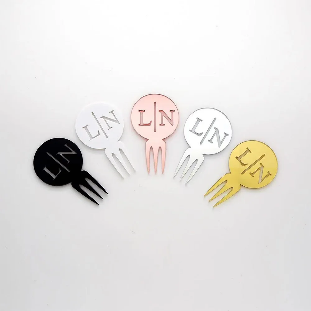 20/50/100pcs Personalized Acrylic Fruit Fork Custom Stir Sticks Etched Drink Stirrers for Wedding Party Fork 6/10CM