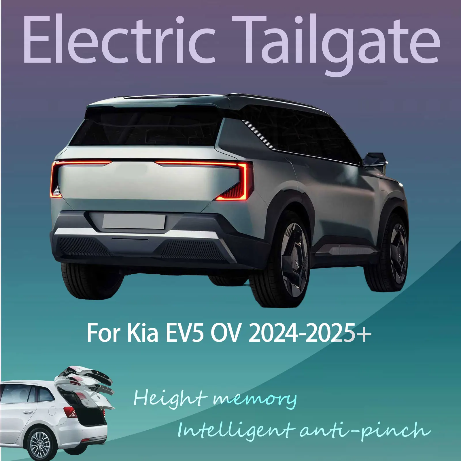 For Kia EV5 OV 2024+ Electric Modified Tailgate Intelligent Height Anti-pinch Automatic Lifting Key-Controlled Trunk