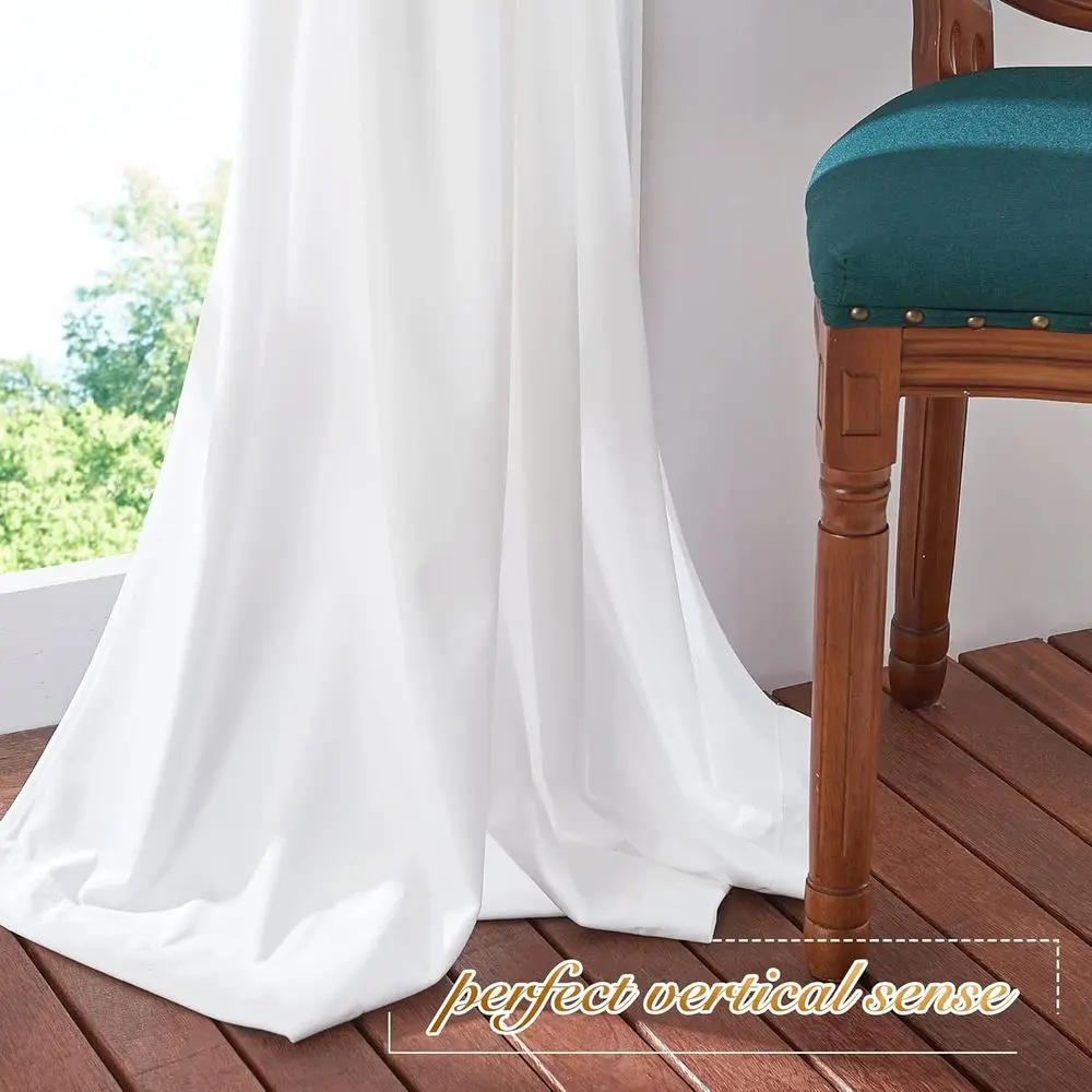 120 tende lunghe in morbido velluto, set a 2 pannelli, luce e blocco del calore per porte scorrevoli in vetro, larghezza 52