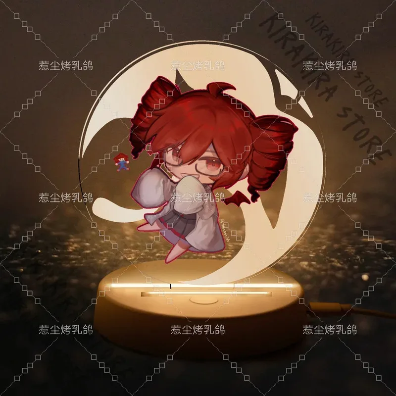 

Kasane Teto Acrylic Brick Night Light Transparent Fan Cosplay Double Flash Badge Anime Keychain Pendants Originality Knickknack