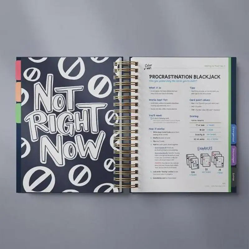 Planner Notebook Anti-Planning Organizer Notebook Work Planner for Adults To Do Schedule Planner Lined Journal Notebook